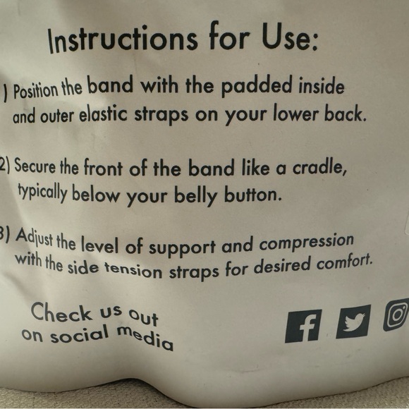 New Motif Medical Pregnancy Support Band, Medium, White - Picture 5 of 7